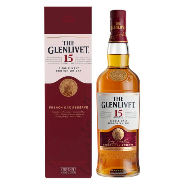 Whisky The Glenlivet 15 Años, 750 ml
