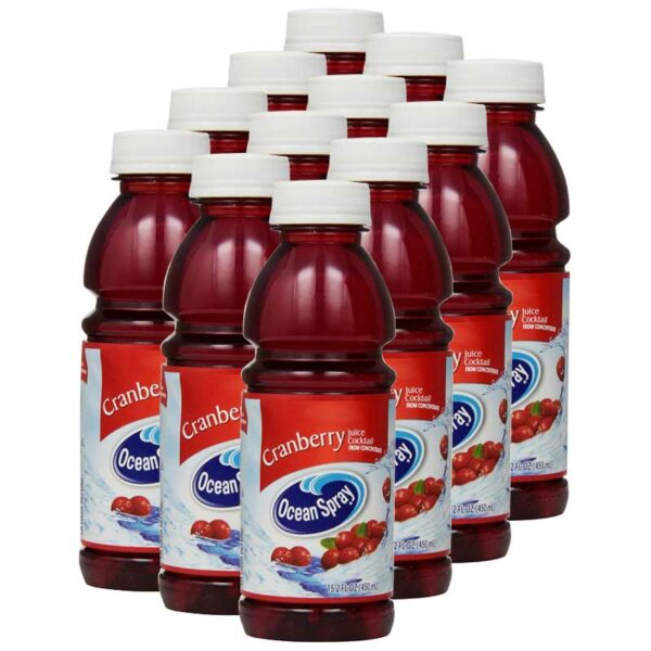 Jugo-Ocean-Spray-Cranberry-Original,-15.2-oz-(12-uds) Jugo Ocean Spray Cranberry Original, 15.2 oz (12 uds)