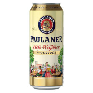 Cerveza Paulaner Trigo Rubia Lata, 16.9 oz