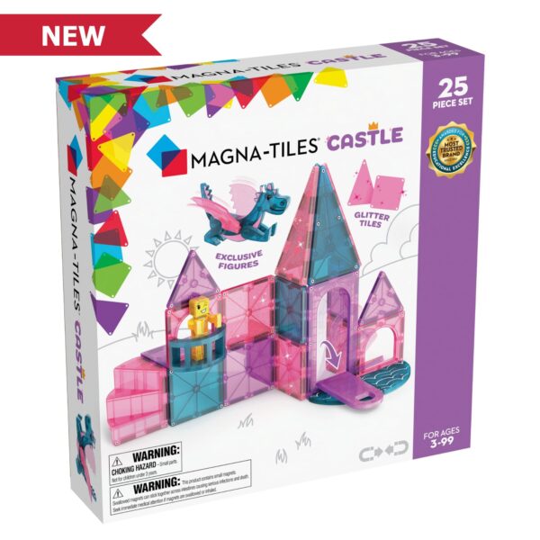 Castle-25-Piece-Set- Juego de Mosaicos Magnéticos Modelo Castillo Magna Tiles (25 Piezas)