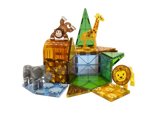 MT-SafariAnimals25_BOP Juego de Mosaicos Magnéticos Modelo Safari Magna Tiles (25 Piezas)