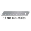 Repuesto de Cuchilla 18 mm x 100 mm  (10 uds)