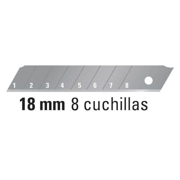 Repuesto de Cuchilla 18 mm x 100 mm  (10 uds)