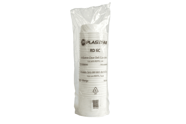 Envase Deli Blanco PP 18490 Plastifar 6 oz (50 uds)