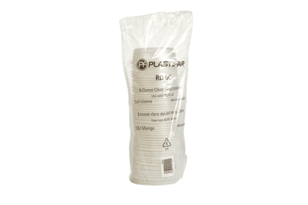 Envase Deli Transparente PP 18491 Plastifar 6 oz (50 uds)