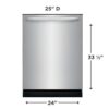 Lavaplatos-Frigidaire-en-Acero-Inoxidable-FDPH4316AS-24'--Back Lavaplatos Frigidaire en Acero Inoxidable FDPH4316AS 24"