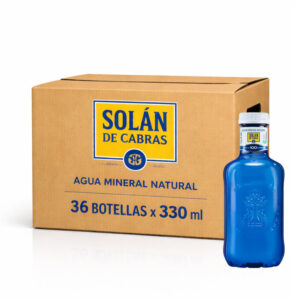 Agua Mineral Solán de Cabras - Botella Plástica, 330 ml, 36 uds