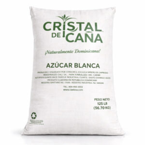 Azúcar Blanca Cristal de Caña - Saco, 125 lbs