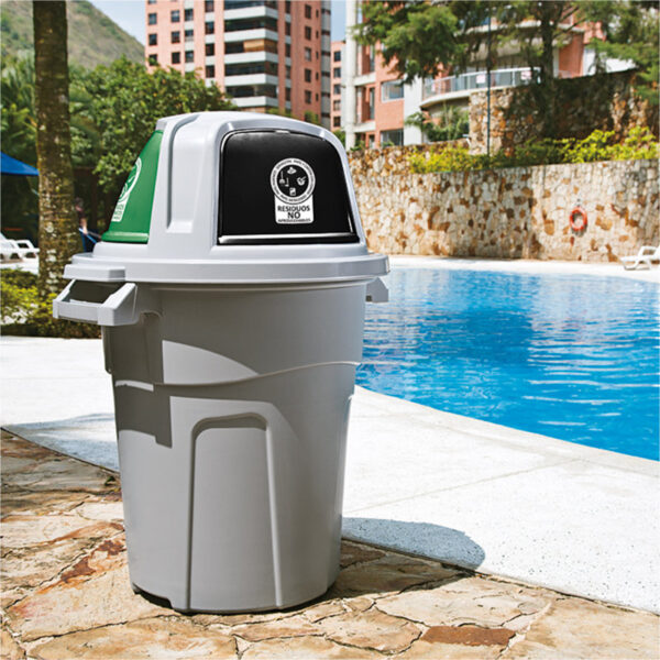 Zafacón Rimax TPush 3 Compartimiento 100 Litros