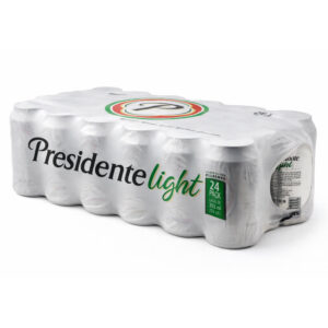 Cerveza Presidente Light - Lata, 24 uds, 12 oz