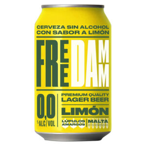 Cerveza Damm Free Limon sin Alcohol - Lata, 8.5 oz