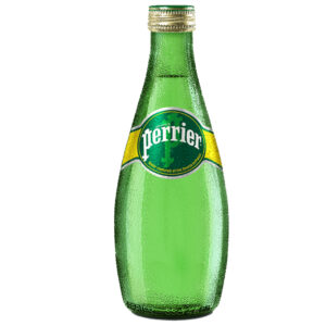 Agua Mineral Perrier Natural con Gas - Botella Cristal, 330 ml