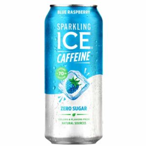 Agua Carbonatada Sparkling Ice Caffeine - Blue Raspberry, 16 oz