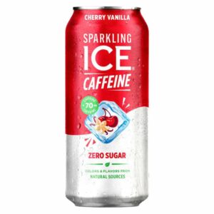 Agua Carbonatada Sparkling Ice Caffeine - Cherry Vanilla, 16 oz