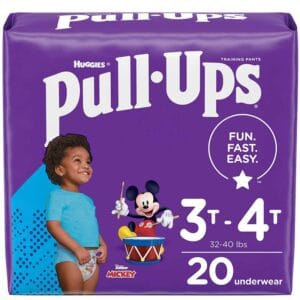 Pañales Entrenadores Huggies Pull Ups con Learning Designs para Niños 3T - 4T (20 uds)