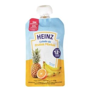 Compota Heinz Frutas Mixtas a partir de los 12 Meses Flexible, 113 g