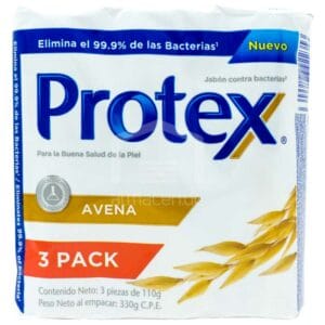 Jabón en Barra Protex Avena, 3 uds