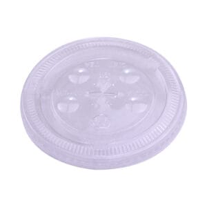 Tapa para Vaso Plástico Transparente Plastifar con Ranura 5-12 oz (100 uds)