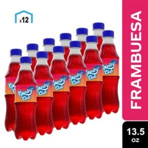 Refresco Country Club Sabor Frambuesa, 13.5 oz (12 uds)