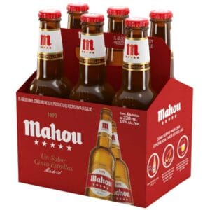 Cerveza Mahou Cinco Estrellas, 11.2 oz