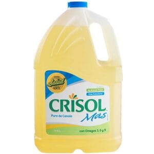 Aceite Crisol Mas Puro de Soya con Canola, 3.78 L