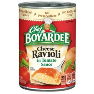 Ravioli de Queso Chef Boyardee en Salsa de Tomate, 15 oz