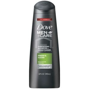 Shampoo + Acondicionador Dove Men + Care 2 en 1 Fresh Clean, 12 oz