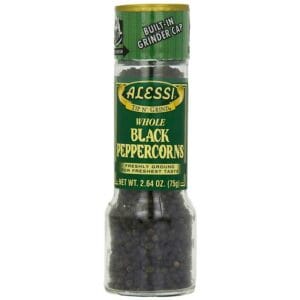 Granos Alessi de Pimienta Negra Enteros, 2.64 oz