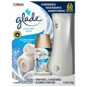 Ambientador Glade Automatic Spray Fragancia Lino Fresco, 6.2 oz