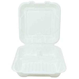 Bandeja Doble EP203 Bionature 9" x 9" con Divisón (50 uds)