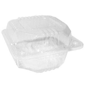 Bandeja Doble PC742 Transparente para Frutas, 1 Pinta (125 uds)