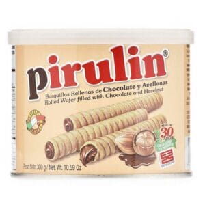 Barquillas Pirulin Rellenas de Chocolate y Avellanas, 300 g