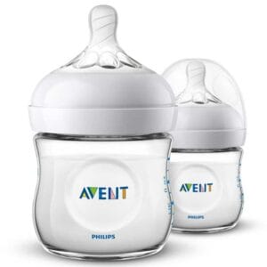 Biberón Philips Avent Natural de Cuello Ancho, 4 oz (2 uds)