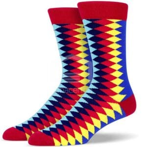 Medias Soxy Blue Red Yellow Diamond