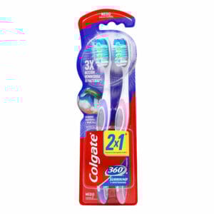 Cepillo Dental Colgate 360° Sorround + Whitening, (2 uds)