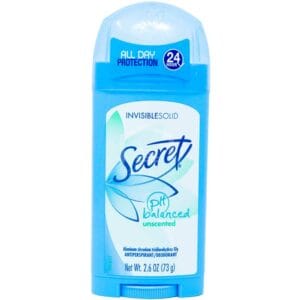 Desodorante en Barra Secret pH Balanceado Invisible 2.6 oz