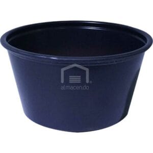 Envase Souffle Negro VS-200 Plastifar 2 oz 125 uds