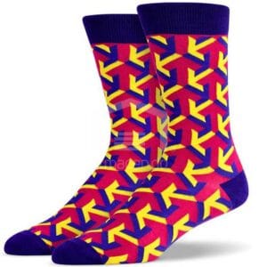 Medias Soxy Fuchsia Yellow Purple Arrow