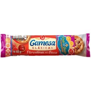 Galleta Gamesa Clásicas Florentinas Sabor Fresa, 83 g