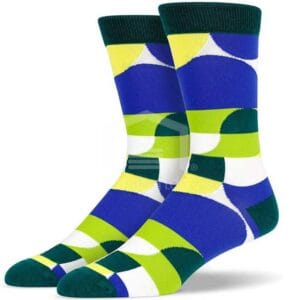 Medias Soxy Green Blue Semicircle