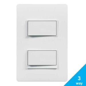 Interruptor Doble Para 3-way c/ Luz Piloto Bticino LUZICA, 15 Amp