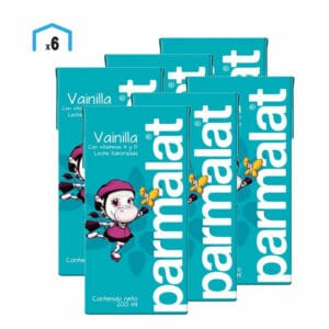 Leche Sabor Vainilla Parmalat, 200 ml (6 Pack)