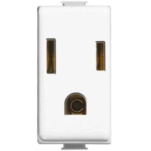 Módulo Tomacorriente con Tierra Bticino MATIX, 15 Amp