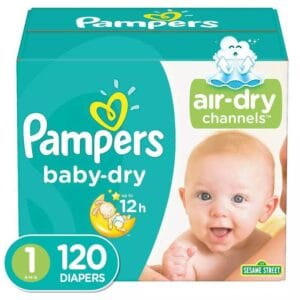 Pañales Pampers Baby-Dry No. 1, (120 uds)