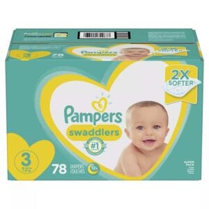 Pañales Pampers Swaddlers No. 3, Caja (78 uds)