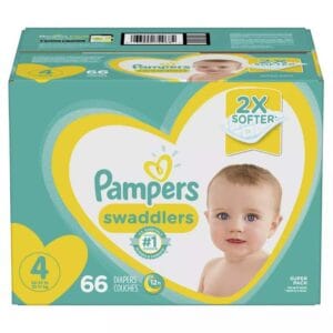 Pañales Pampers Swaddlers No. 4, Caja (66 uds)