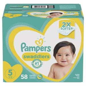 Pañales Pampers Swaddlers No. 5, Caja (58 uds)