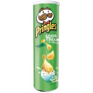 Papas Fritas Pringles Sabor a Crema y Cebolla, 124 g