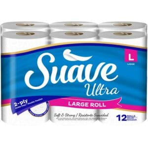 Papel Higiénico Suave Ultra Rollo Grande, 12 uds (L)