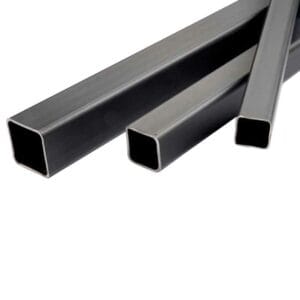 Perfil Cuadrado Negro de 20' Pies de Largo